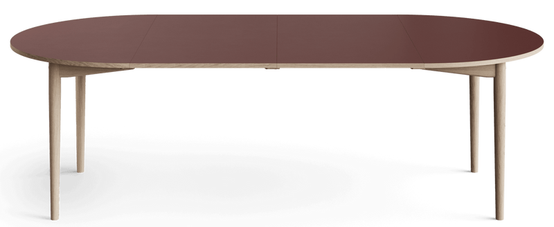 Oma Extendable Dining Table - Eikund - Tables - No Extension - Soaped Oak - White Fenix/Oak Edge - HORNE