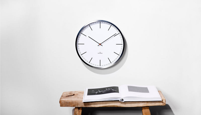 One35 Wall Clock - Stainless Steel - Huygens - Clocks - White Arabic - HORNE