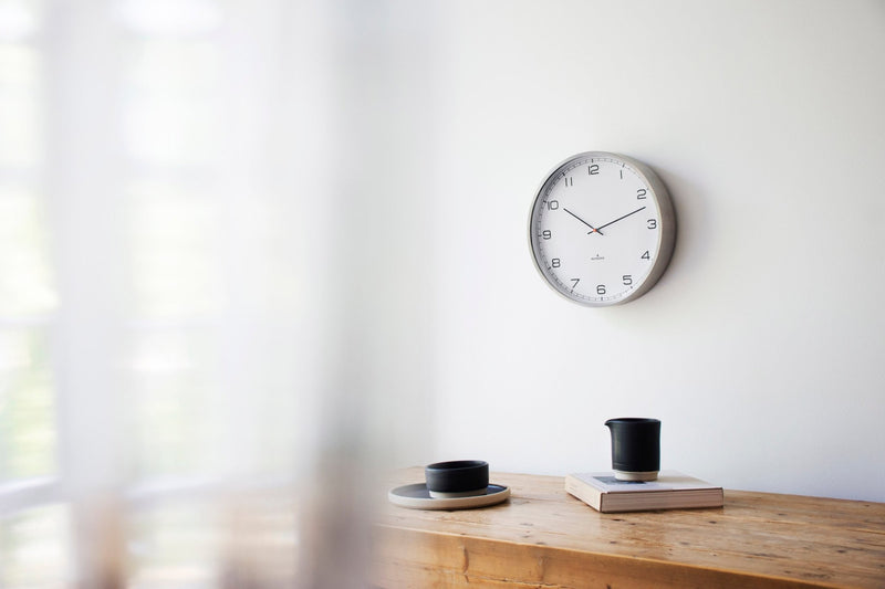 One35 Wall Clock - Stainless Steel - Huygens - Clocks - White Arabic - HORNE