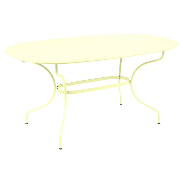 Opera+ Oval Table 63" x 35" - Fermob - Outdoor Furniture - Frosted Lemon - HORNE