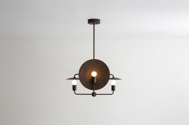 Orbit Chandelier - Workstead - Chandeliers - Hewn Brass - Small - HORNE