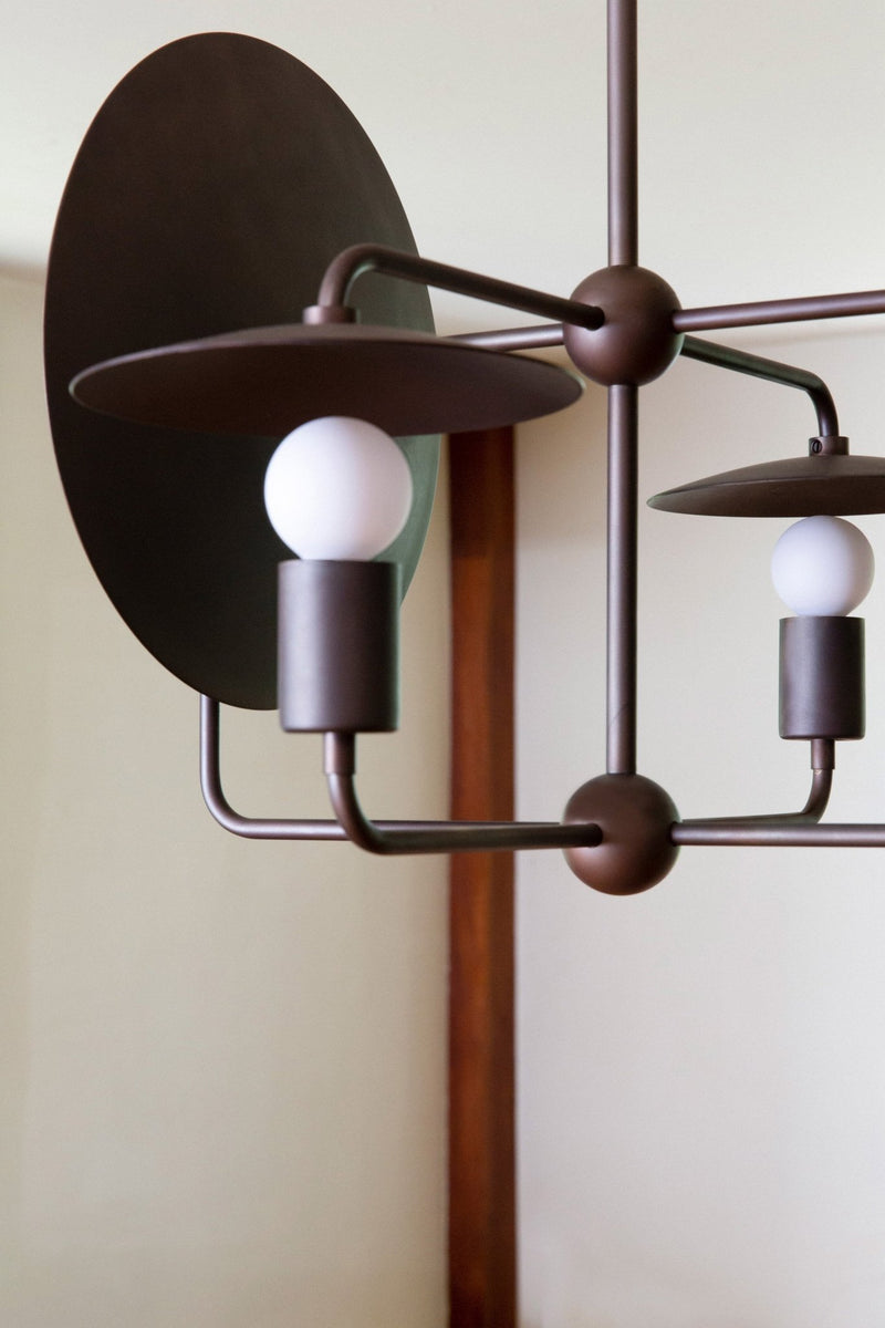 Orbit Chandelier - Workstead - Chandeliers - Hewn Brass - Small - HORNE