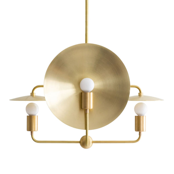 Orbit Chandelier - Workstead - Chandeliers - Hewn Brass - Small - HORNE