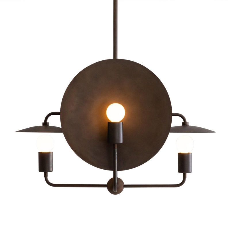 Orbit Chandelier - Workstead - Chandeliers - Hewn Brass - Small - HORNE