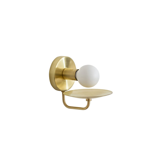 Orbit Solo Wall Sconce - Workstead - Wall Sconces - Hewn Brass - HORNE