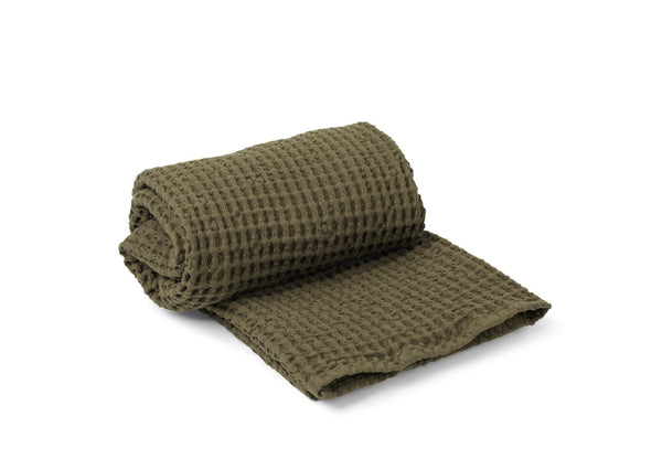 Organic Bath Towel - Ferm Living - Olive - HORNE