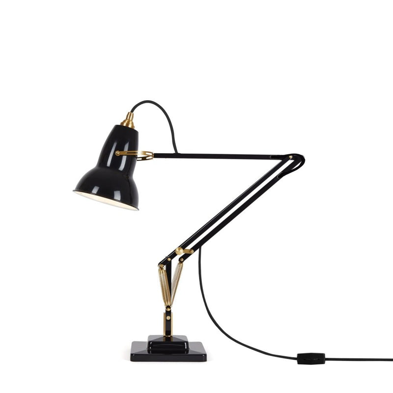 Original 1227 Brass Desk Lamp - Anglepoise - Table + Task - Elephant Grey - HORNE