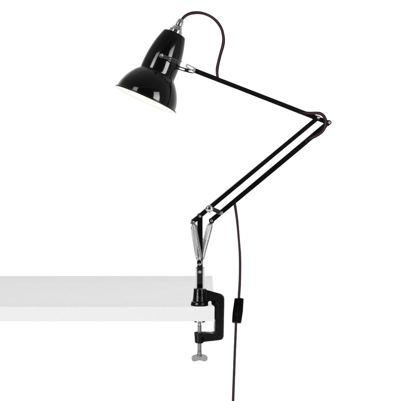 Original 1227 Desk Lamp with Clamp - Anglepoise - Table + Task - Jet Black - HORNE