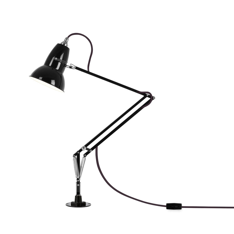 Original 1227 Desk Lamp with Desk Insert - Anglepoise - Table + Task - Jet Black - HORNE