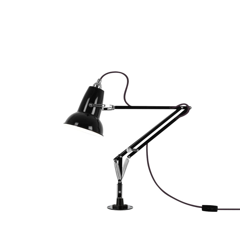 Original 1227 Mini Lamp with Desk Insert - Anglepoise - Table + Task - Jet Black - HORNE
