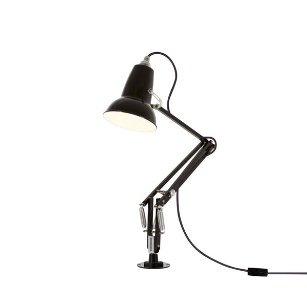 Original 1227 Mini Lamp with Desk Insert - Anglepoise - Table + Task - Jet Black - HORNE
