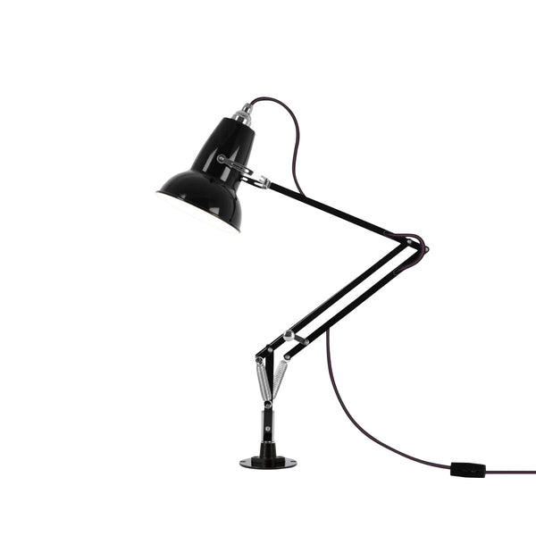 Original 1227 Mini Lamp with Desk Insert - Anglepoise - Table + Task - Jet Black - HORNE