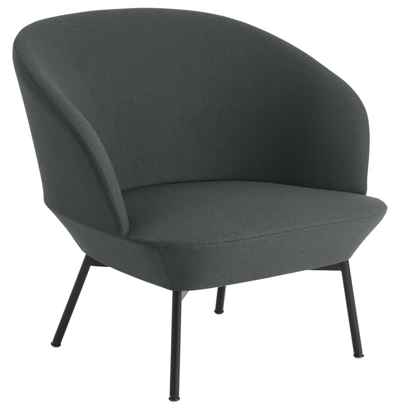Oslo Lounge Chair - Muuto - Sofas - Twill Weave 990 Seat & Black Base - HORNE