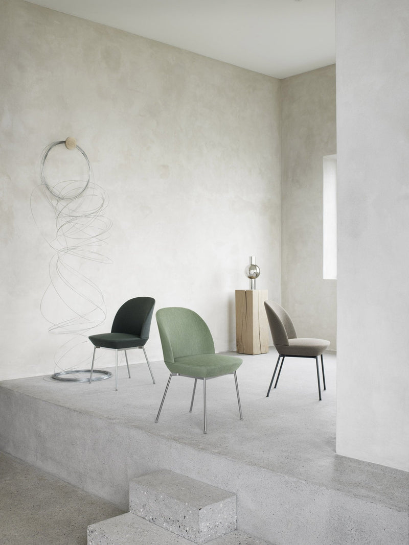 Oslo Side Chair - Muuto - Chairs - Ocean 32 Seat & Chrome Legs - HORNE