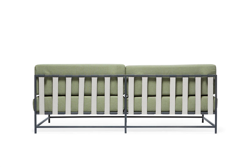 Outdoor Loveseat - Stephen Kenn - Chairs - Cream & Charcoal - Black - HORNE