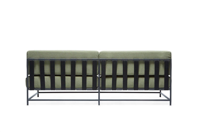 Outdoor Loveseat - Stephen Kenn - Chairs - Cream & Charcoal - Black - HORNE