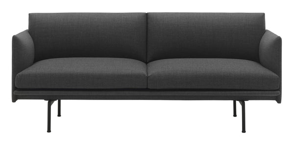 Outline Sofa 2 - Seater - Black Base - Muuto - Sofas - Remix 163 - HORNE