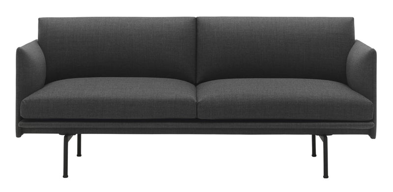 Outline Sofa 2 - Seater - Black Base - Muuto - Sofas - Remix 163 - HORNE