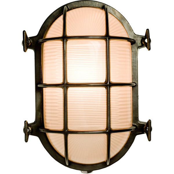 Oval Brass Bulkhead Light 7034
