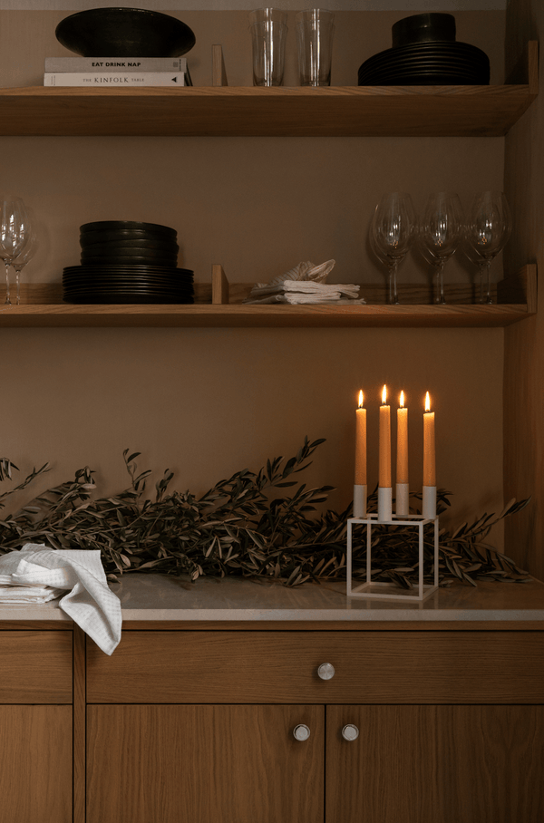 Overstock - Kubus 4 Candle Holder - White - Audo Copenhagen - Sale - HORNE