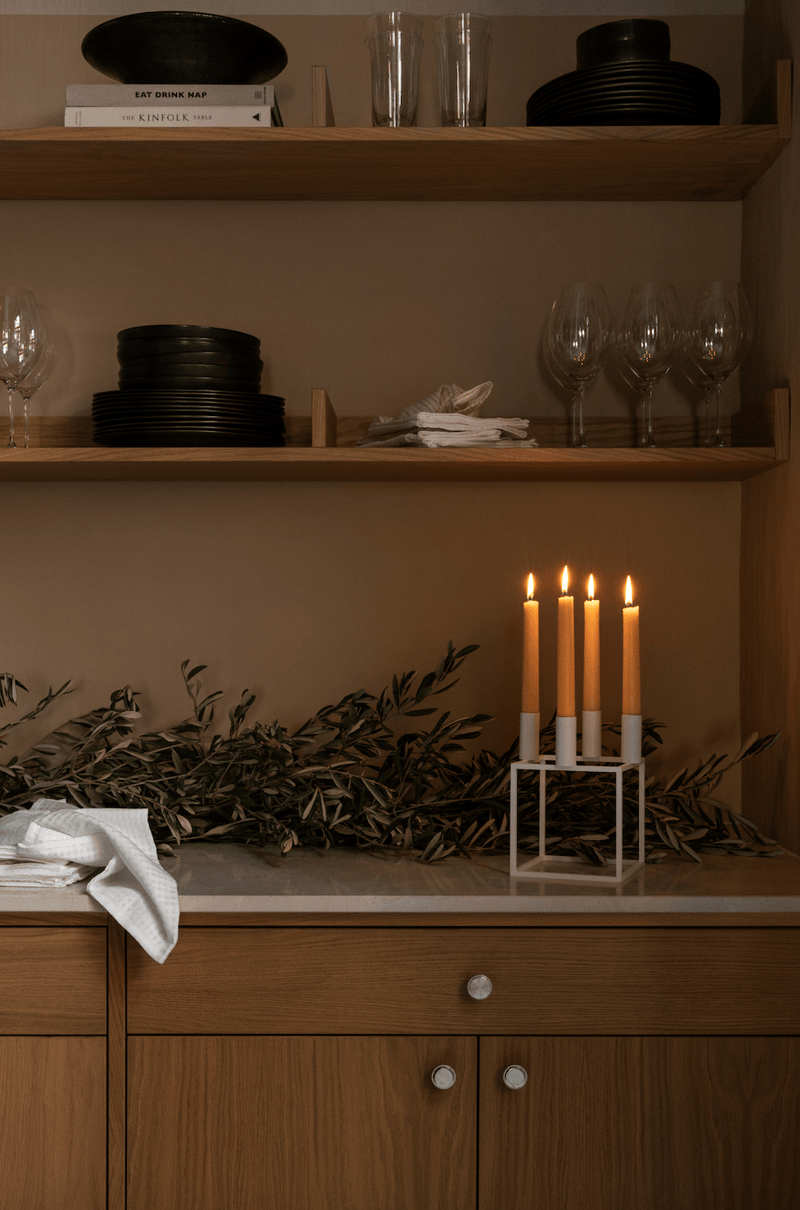 Overstock - Kubus 4 Candle Holder - White - Audo Copenhagen - Sale - HORNE