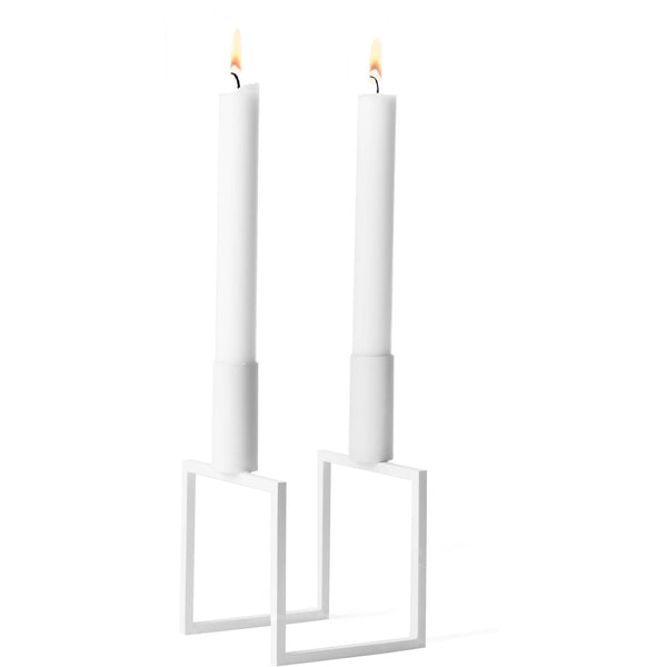 Overstock - Kubus Line Candle Holder - White - Audo Copenhagen - Sale - HORNE