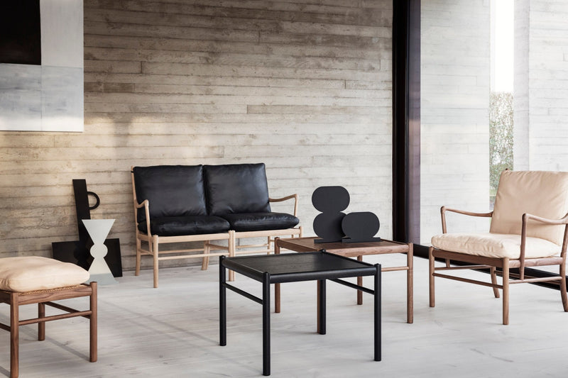 OW149F Colonial Foot Stool - Carl Hansen & Son - Stools + Benches + Ottomans - Soaped Oak/Thor 307 - HORNE