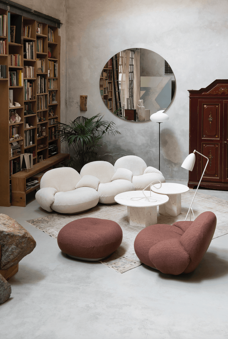 Pacha Ottoman - Gubi - Stools + Benches + Ottomans - Black Matte - Add Swivel! - Gabriel Tempt - 60152 - HORNE