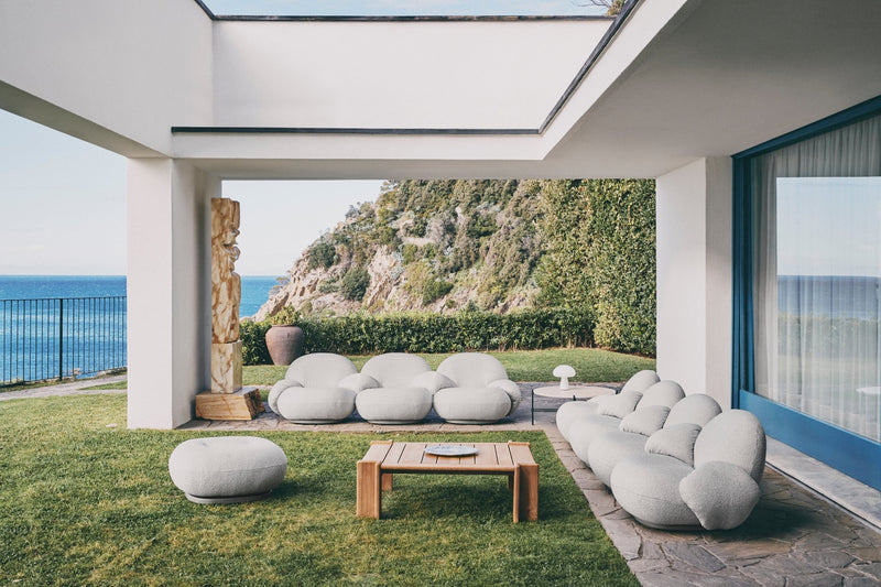 Pacha Outdoor 2 - Seater Sofa with Armrest - Gubi - Outdoor Furniture - Chevron FR 034 - HORNE