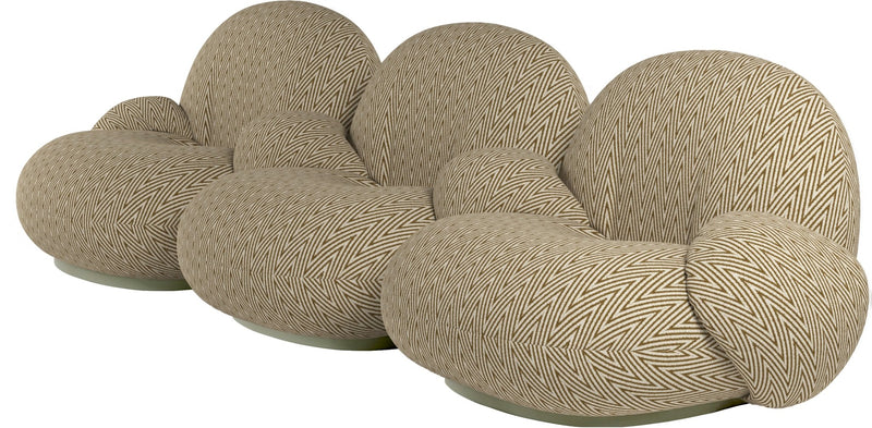 Pacha Outdoor 3 - Seater Sofa with Armrest - Gubi - Outdoor Furniture - Chevron FR 022 - HORNE