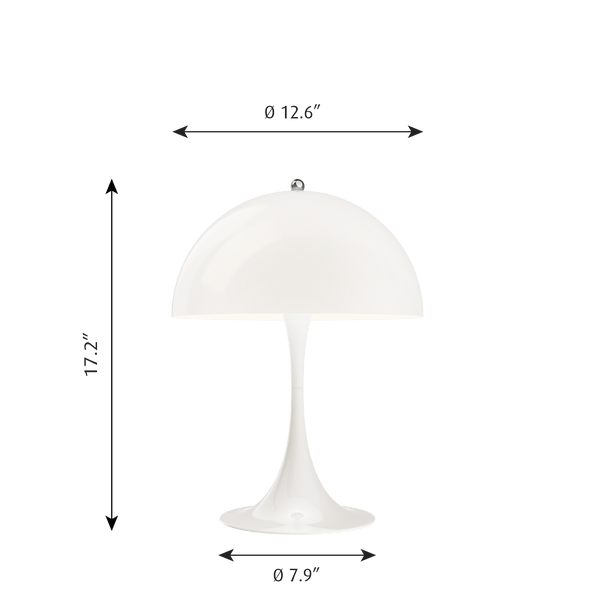Panthella 320 Table Lamp - Louis Poulsen - Table + Task - White Opal Acrylic - HORNE