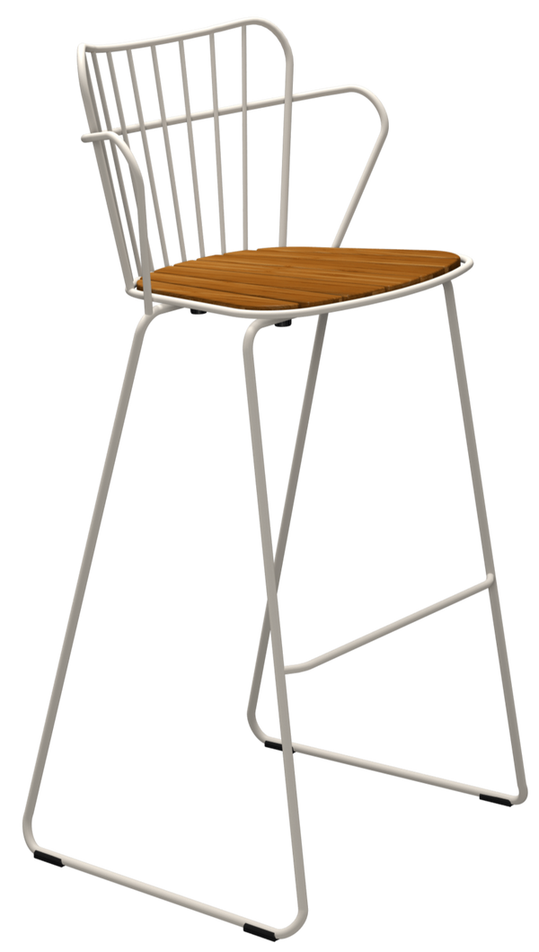 PAON Outdoor Bar Chair - HOUE - Outdoor Furniture - White - HORNE