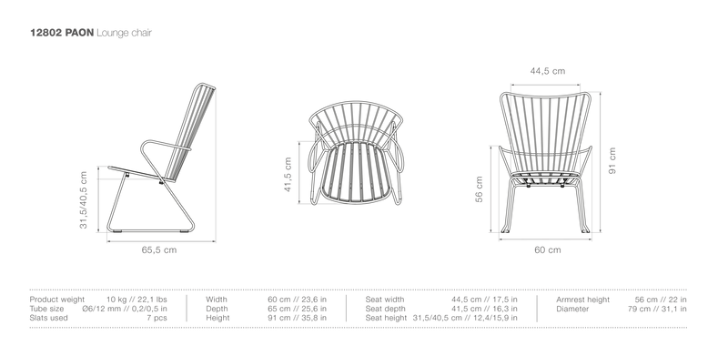 PAON Outdoor Lounge Chair - HOUE - Outdoor Furniture - White - HORNE