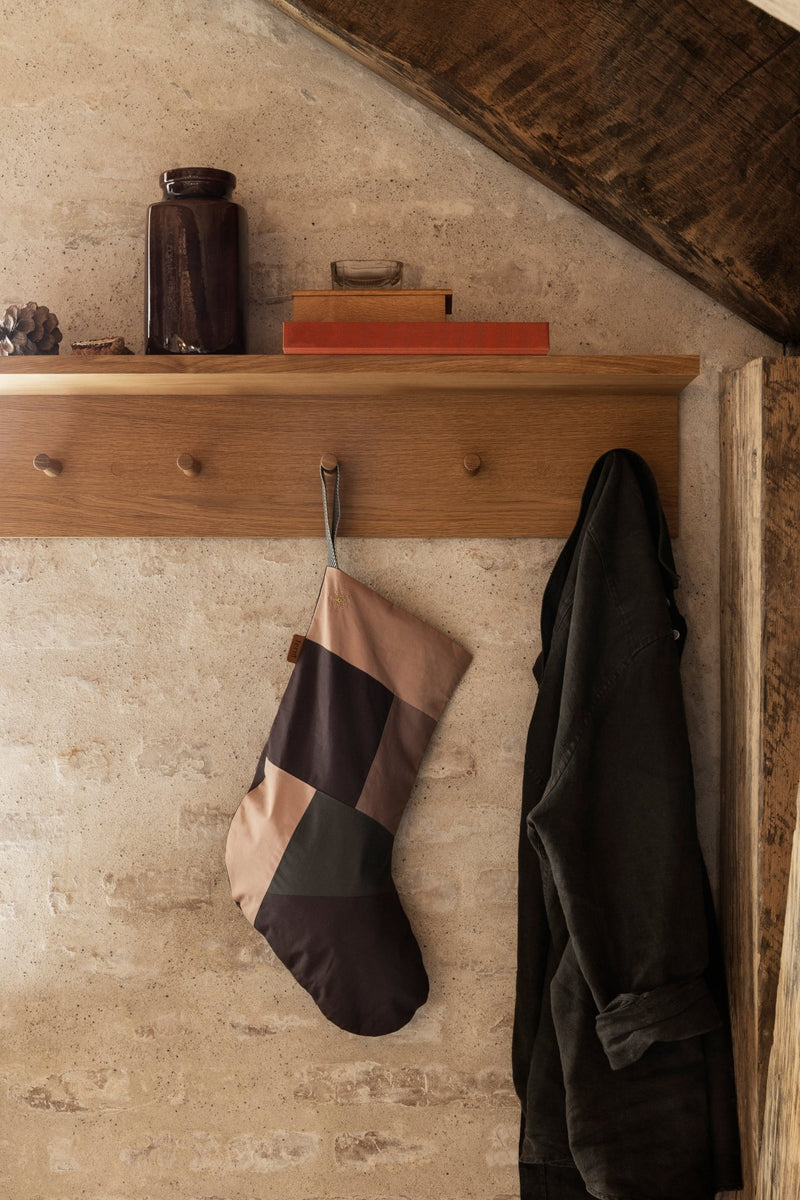 Patchwork Christmas Stocking - Ferm Living - Art + Objects - Multi - HORNE