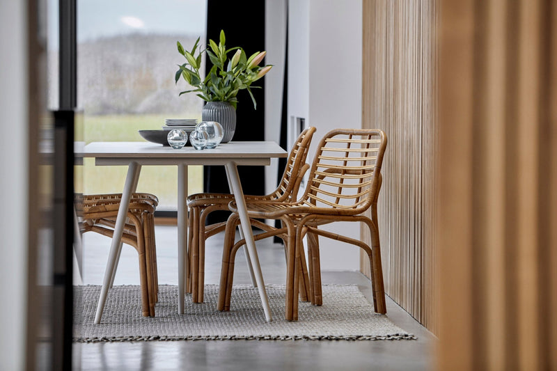 Peak armless dining chair by Cane-line