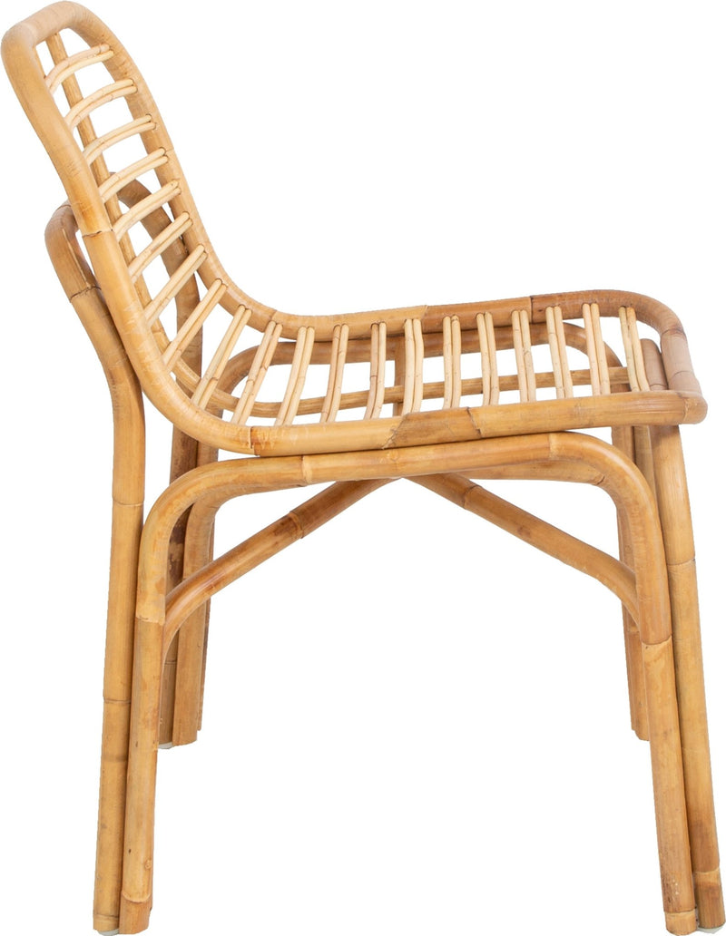 Peak armless dining chair by Cane-line