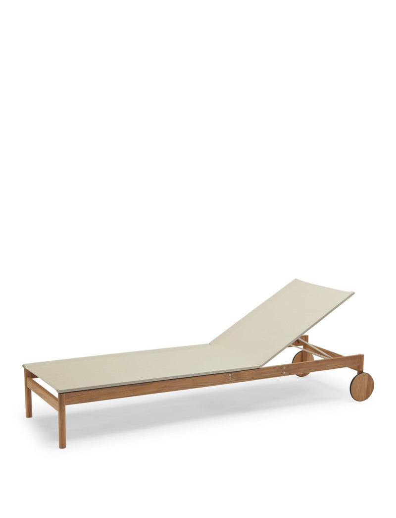 Pelagus Sunbed - Skagerak by Fritz Hansen - Outdoor Furniture - Add Right Armrest - Add Cushion - HORNE