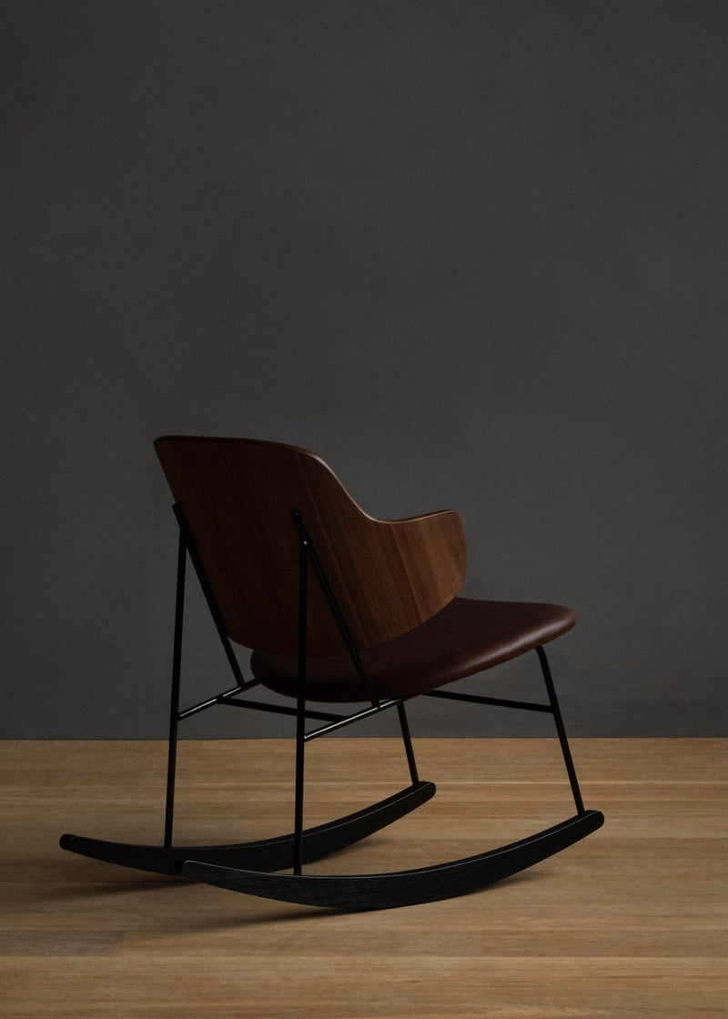 Penguin Rocking Chair - Audo Copenhagen - Chairs - Walnut - Dakar 0842 - HORNE