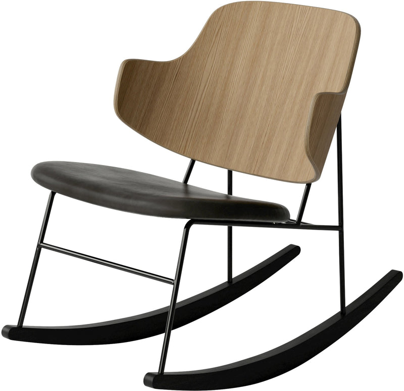 Penguin Rocking Chair - Audo Copenhagen - Chairs - Walnut - Dakar 0842 - HORNE