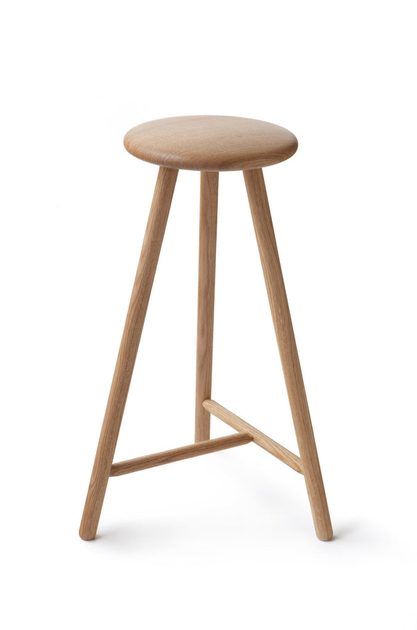Perch Bar Stool - Nikari - Stools + Benches + Ottomans - Natural Oiled Oak - HORNE