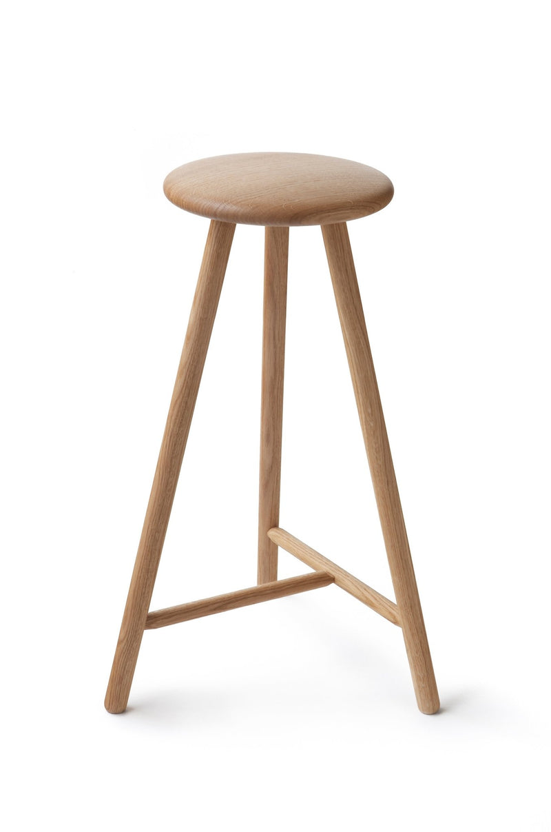 Perch Bar Stool - Nikari - Stools + Benches + Ottomans - Natural Oiled Oak - HORNE