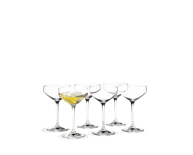 Perfection Martini Glass - Set of 6 - Holmegaard - Beer + Cocktail Glasses - HORNE