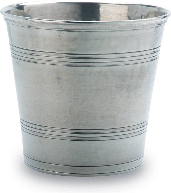 Pewter Trash Bin