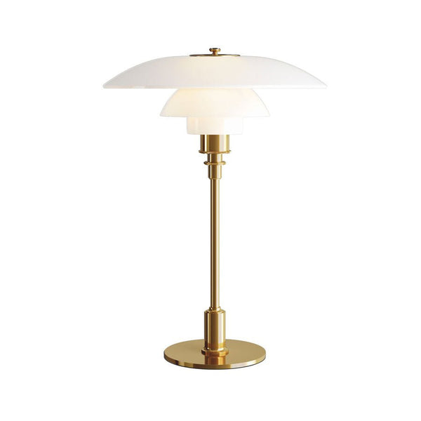 PH 3.5 - 2.5 Glass Table Lamp - Louis Poulsen - Table + Task - Brass - HORNE
