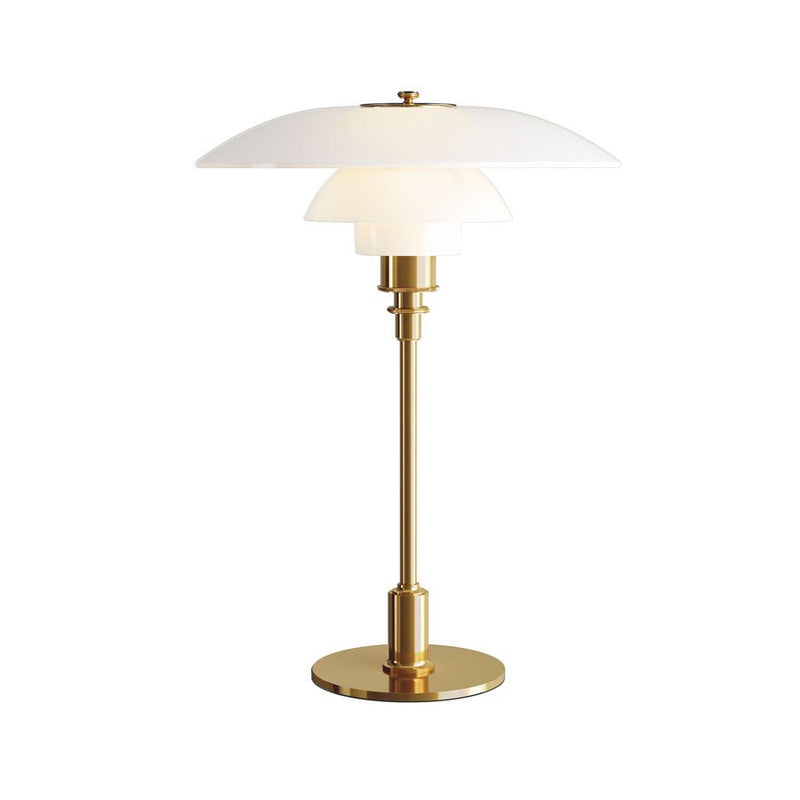 PH 3.5 - 2.5 Glass Table Lamp - Louis Poulsen - Table + Task - Brass - HORNE