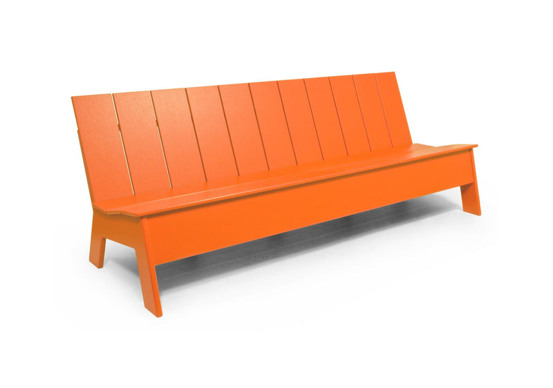 Picket 7' Bench - Low Back - Loll Designs - Outdoor Furniture - Black - HORNE