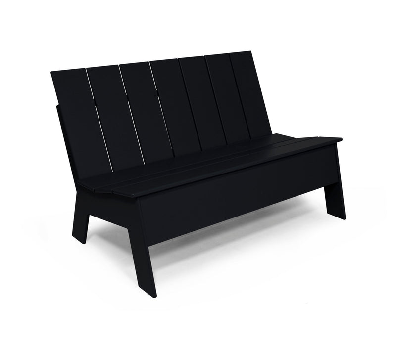 Picket Bench - Low Back - Loll Designs - Outdoor Furniture - Black - HORNE