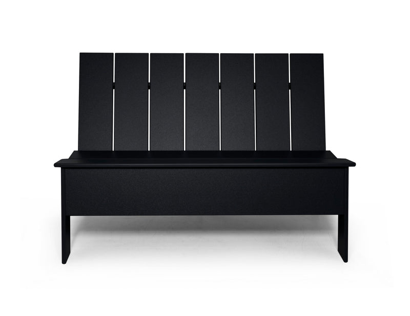Picket Bench - Low Back - Loll Designs - Outdoor Furniture - Black - HORNE