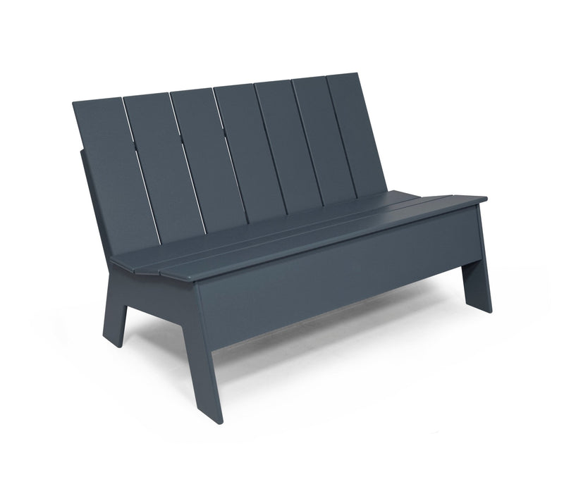 Picket Bench - Low Back - Loll Designs - Outdoor Furniture - Black - HORNE