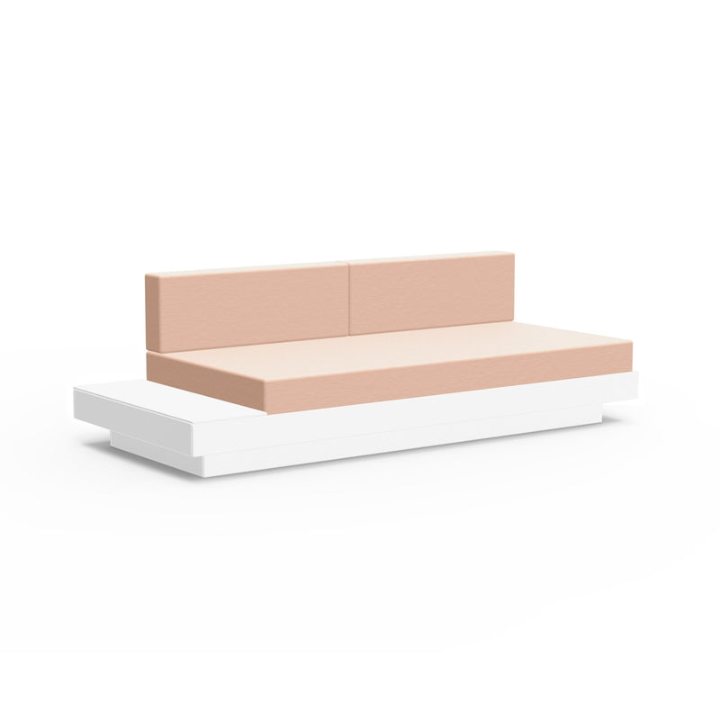 Platform One Sectional Sofa with Left/Right Table - Loll Designs - Outdoor Furniture - Black - Charcoal - HORNE